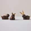 【北歐櫥窗】Lucie Kaas Rabbit 兔子手工木偶(煙燻橡木、小)