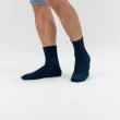 【WARX】經典素色中筒襪-深藍(除臭襪/機能襪/足弓防護)