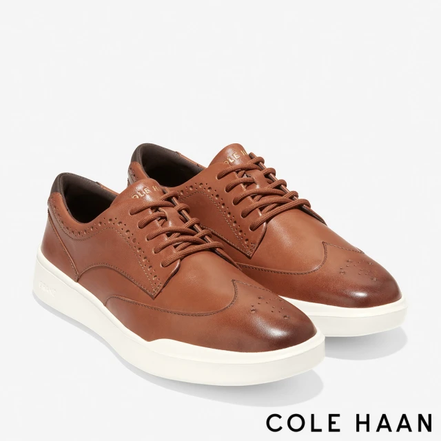 Cole Haan GC WINGTIP SNEAKER 翼尖牛津 休閒運動鞋-男鞋(手染咖啡-C35974)