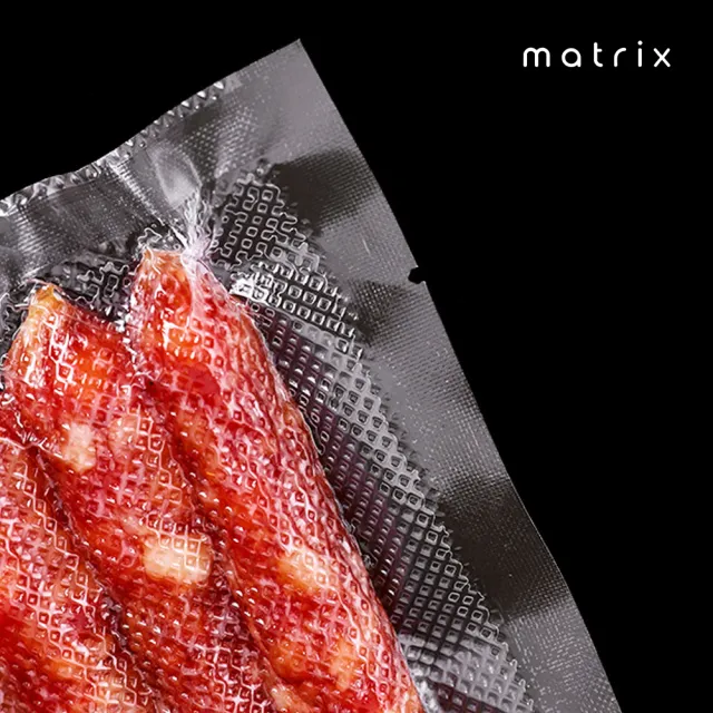 【matrix】真空機專用食品級網紋真空袋25x35cm 100片(耐低溫冷凍 可微波隔水加熱 不添加黏結劑)