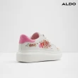 【ALDO】HEARTSTEP-熱戀水鑽愛心塗鴉休閒小白鞋-女鞋(粉色)