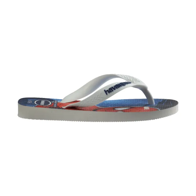 【havaianas 哈瓦仕】拖鞋 童鞋 夾腳拖 漫威英雄 蜘蛛人 Kids Top Marvel Ii 紅藍 4148300-0198K(哈瓦士)