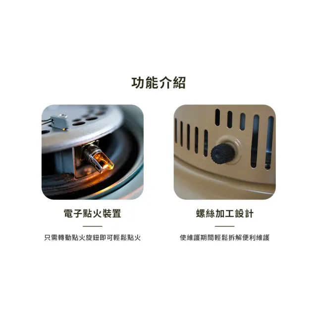 【TOYOTOMI】傳統多廣角反射式煤油暖爐 RS-GE23(軍綠色/沙色)