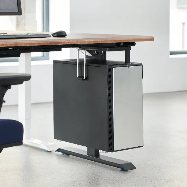 【FUNTE】電動升降桌專用｜桌下型懸掛式電腦主機架