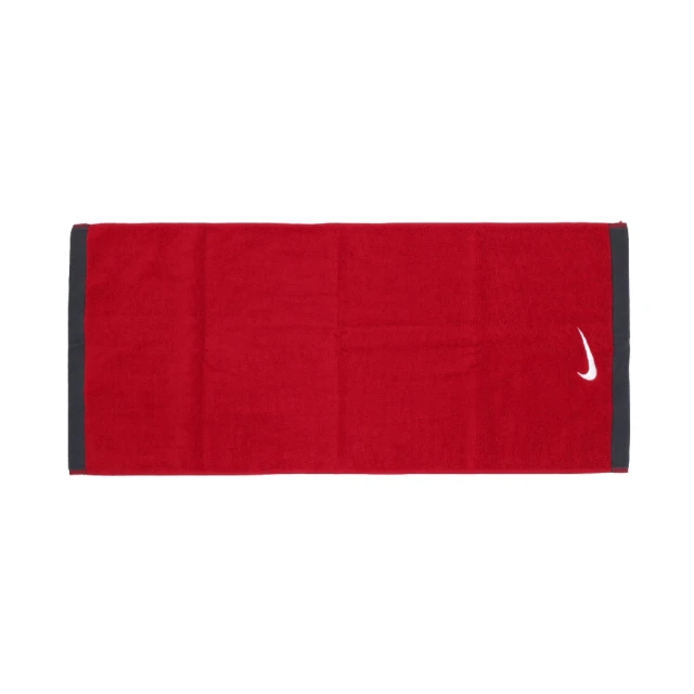 【NIKE 耐吉】毛巾 Fundamental Towel 紅 白 純棉 刺繡 運動毛巾(NET1764-3MD)