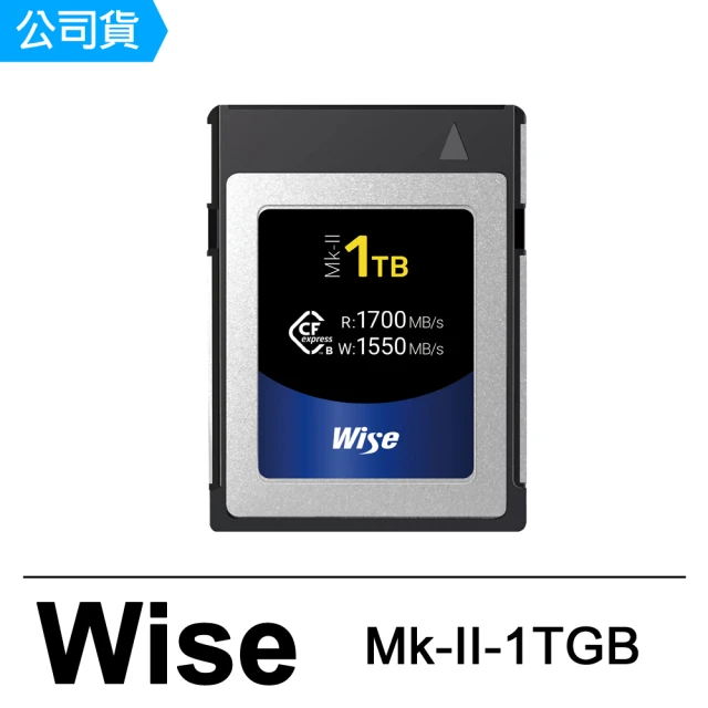 Wise 裕拓Wise 裕拓 1TB CFexpress Type B Mk-II 高速記憶卡(公司貨)