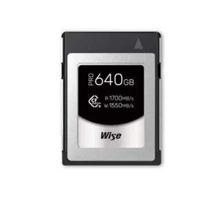 【Wise 裕拓】640GB CFexpress Type B PRO 高速記憶卡(公司貨)