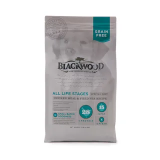 【BLACKWOOD 柏萊富】無穀全齡低敏純淨配方-雞肉+豌豆(5lb/2.8kg)