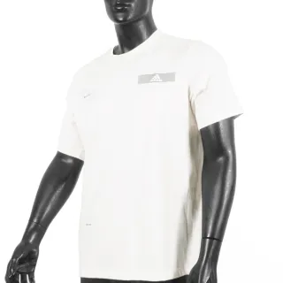 【adidas 愛迪達】TH REF Tee 男 短袖 上衣 T恤 亞洲版 運動 訓練 休閒 寬鬆 棉質 米白(IA8111)