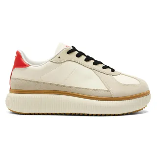 【Onitsuka Tiger】鬼塚虎 米底紅後跟 DELECITY 休閒鞋 (1183B874-104)