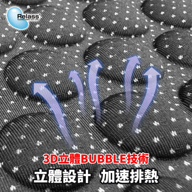 【RELASS】3D立體BUBBLE紓壓L型座墊(專利設計3D立體BUBBLE技術)