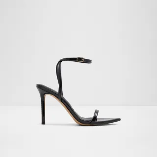 【ALDO】TULIPA-時尚完美繞踝細跟高跟涼鞋-女鞋(黑色)