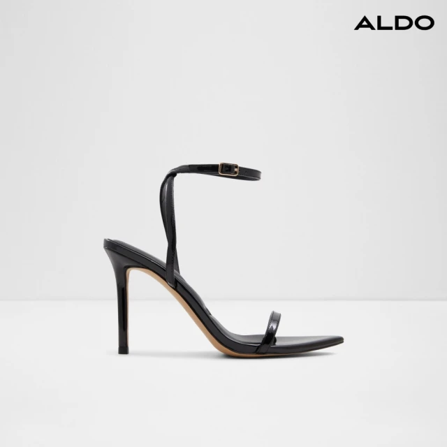 ALDOALDO TULIPA-時尚完美繞踝細跟高跟涼鞋-女鞋(黑色)