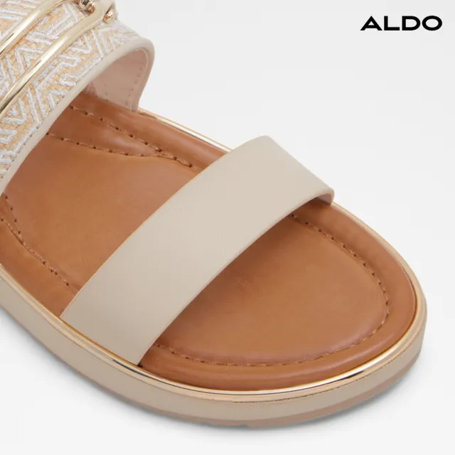 【ALDO】LAGOON-夏日樸實元素涼拖鞋-女鞋(米白色)