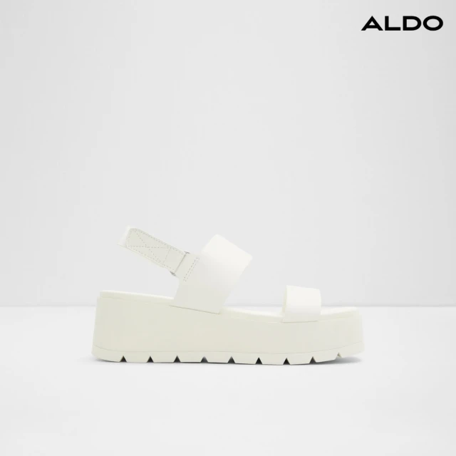 【ALDO】THILA-獨特個性設計厚底涼鞋-女鞋(白色)