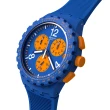 【SWATCH】Chrono 原創系列手錶 PRIMARILY BLUE 男錶 女錶 手錶 瑞士錶 錶(42mm)