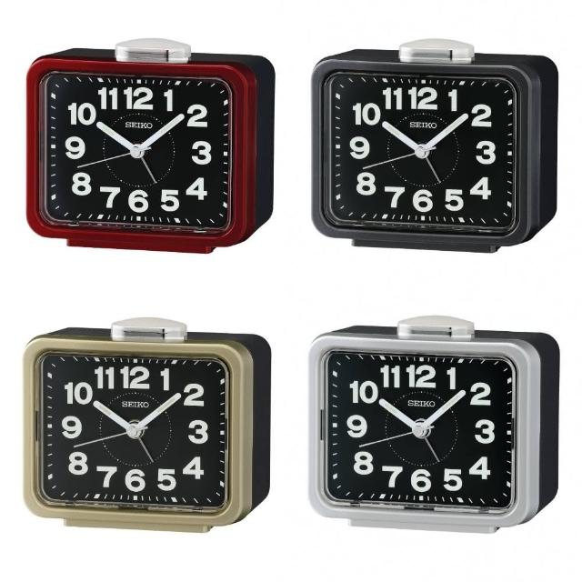 【SEIKO 精工】精工寧靜夜晚靜音夜光鬧鐘(QHK062)