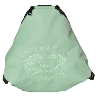 【Onitsuka Tiger】鬼塚虎-淺綠色雙虎刺繡單肩背包(3183A937-300)