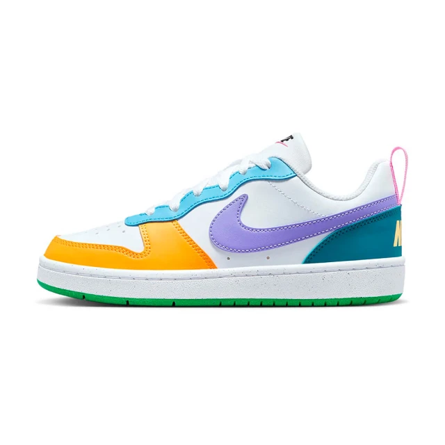 NIKE 耐吉NIKE 耐吉 Court Borough Low Recraf 女鞋 大童 鴛鴦彩色 運動 休閒鞋 FQ8373-902