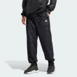 【adidas 愛迪達】BL PNT2 Q4 男 長褲 運動 休閒 滿版印花 刷毛 保暖 舒適 黑(HY1280)
