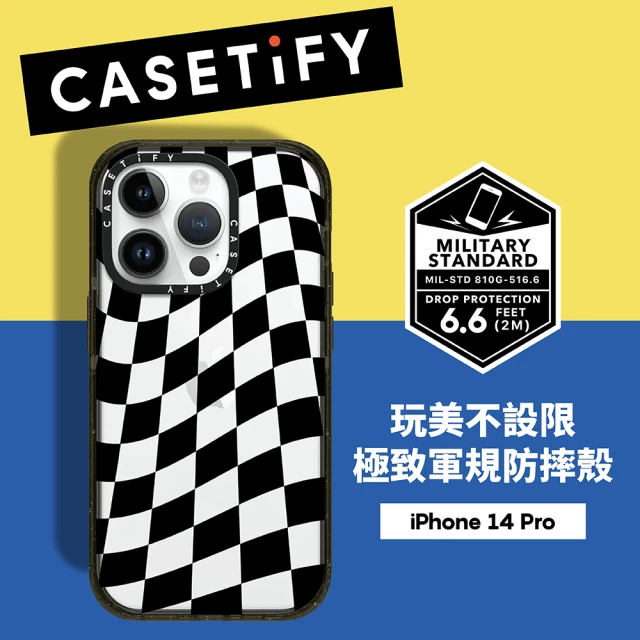 Casetify iPhone 14 Pro 耐衝擊透黑-明