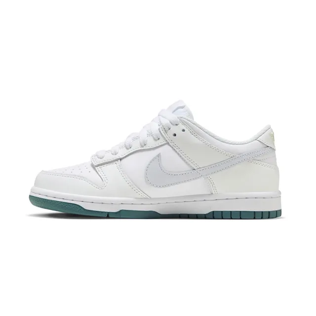 【NIKE 耐吉】Nike Dunk Low 莫蘭迪白綠 大童 休閒鞋 FD9911-101