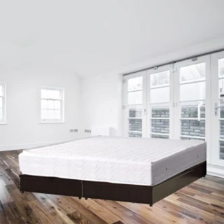 【品生活】經典二件式房間組2色可選-單人加大3.5尺(床墊+床底-6分板)