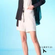 【GLORY21】速達-網路獨賣款-五分休閒短褲(白色)