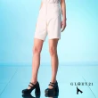 【GLORY21】速達-網路獨賣款-五分休閒短褲(白色)