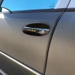 【IDFR】Benz 賓士 E W211 2002~2009 烤漆黑 車門防刮門碗 內襯保護貼片(W211 車身改裝)