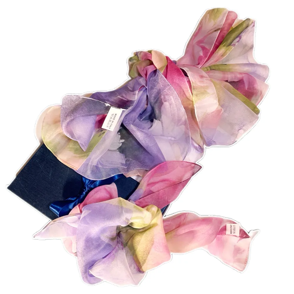 【iTa.a】100%義大利制造二合一絲巾禮盒組(40×160cm長方巾＋53×53cm小方巾－Aa18)