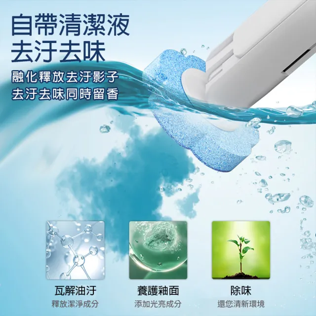 【CITY STAR】一次性無死角清潔馬桶刷1入+18枚刷頭(廁所清潔套裝/可拋棄馬桶刷)