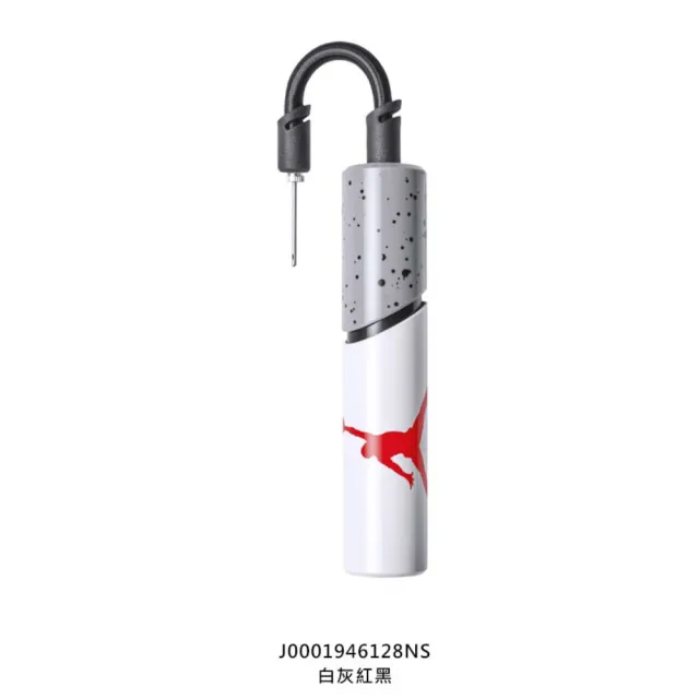 【NIKE 耐吉】JORDAN ESSENTIAL 打氣筒-籃球 足球 排球 躲避球 白灰紅黑(J0001946128NS)