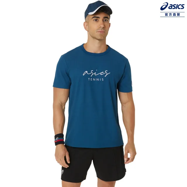 【asics 亞瑟士】短袖上衣 男款  網球上衣(2041A288-412)