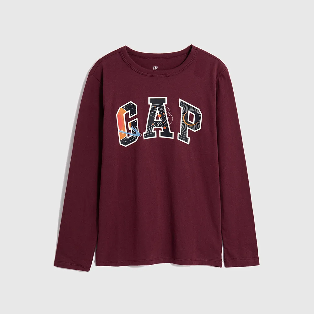 【GAP】男童裝 Logo/印花純棉長袖T恤-多色可選(772663&797412)