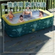 【S-SportPlus+】三層充氣泳池 PVC1.8米充氣游泳池 氣墊游泳池(泳池 游泳池 戲水池 充氣球池 遮陽游泳池)