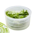 【樂邁家居】手動蔬菜脫水器 沙拉好用 3L容量(加大容量/一籃兩用/方便洗菜)