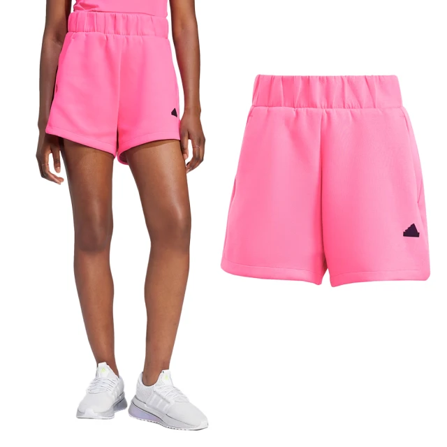 adidas 愛迪達adidas 愛迪達 W Z.N.E. Short 女款 粉色 休閒 運動 排汗 舒適 百搭 短褲 IN5148