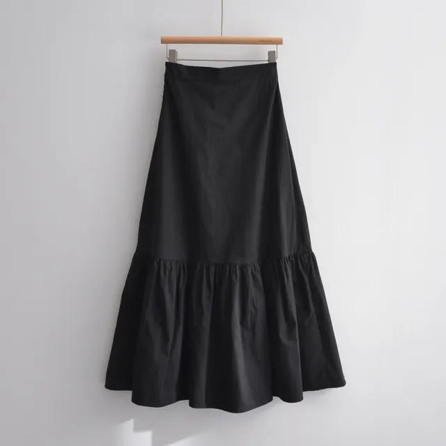 【Line-up wears】復古法式黑色包臀魚尾裙(早春新款 黑色魚尾裙)