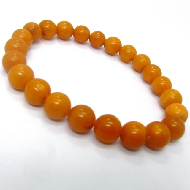 小樂珠寶 高檔老紅蜜蠟陽橙 琥珀手珠手串U70(amber吸引人緣才氣)