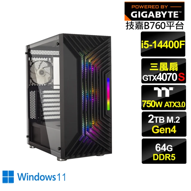 技嘉平台 i5十核GeForce RTX 4070S Win