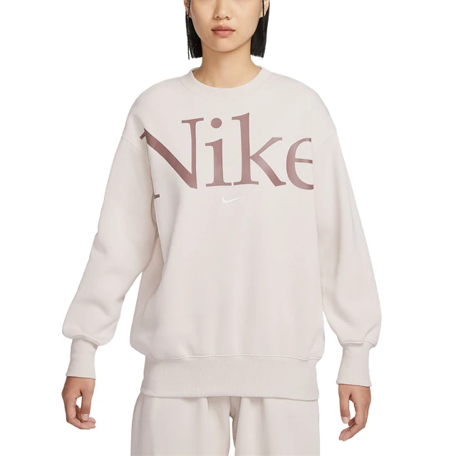 NIKE 耐吉 圓領長袖T恤 AS W NSW PHNX FLC OS LOGO CREW 女 - FN3655104