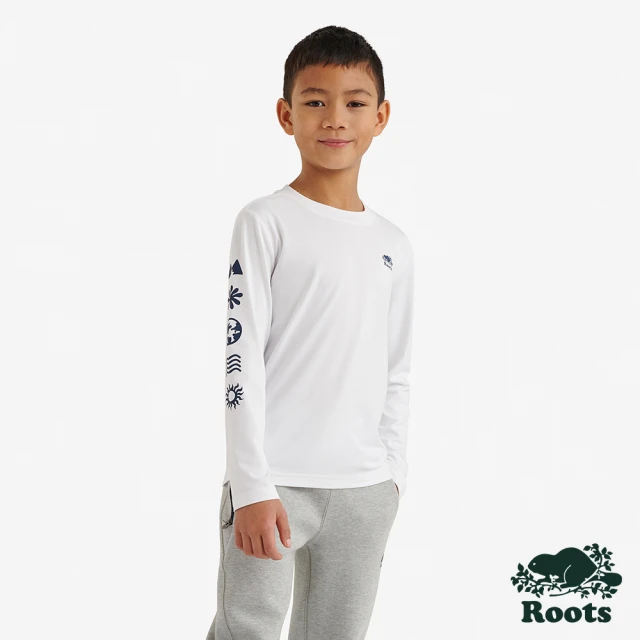 RootsRoots Roots 大童- ACTIVE SYMBOLS T恤(白色)