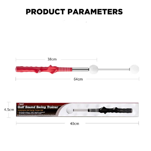 【PGM】高爾夫可伸縮揮桿練習棒(室內golf練習器 發聲訓練輔助揮桿棒)
