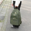 【OMC】纖美大容量旅行休閒後背包23420(無胸扣-經典綠)