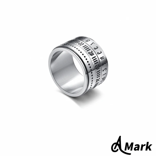 【A MARK】鈦鋼戒指 旋轉戒指/時光流轉旋轉時刻316L鈦鋼戒指(3色任選)
