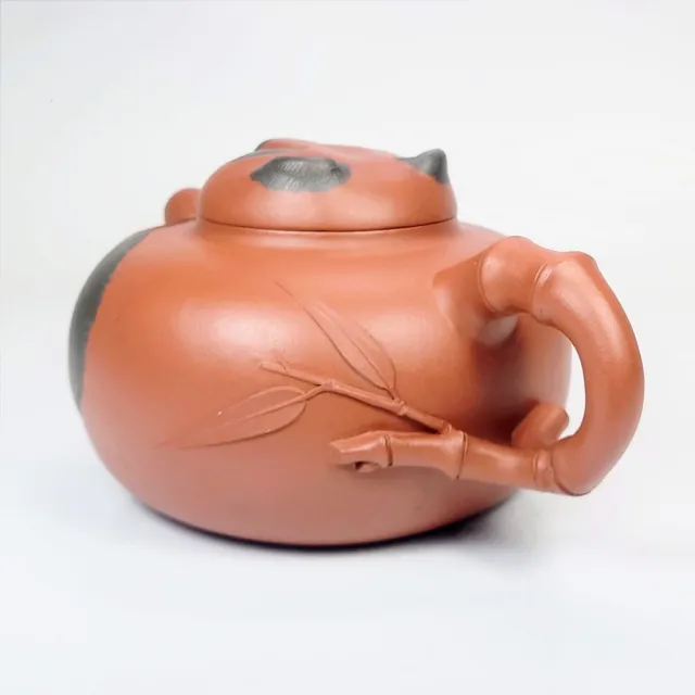 【創藝工坊】熊貓壺 實力派青年陶手(400cc 宜興紫砂壺 收藏級美品)