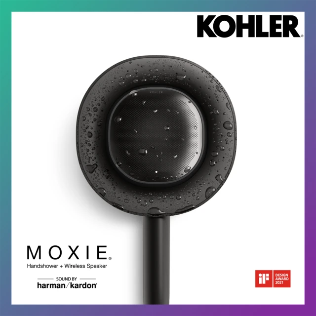 【KOHLER】MOXIE 2.0 藍牙魔音手持花灑 消光黑(配備Harman Kardon藍牙無線喇叭)