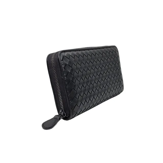 【BOTTEGA VENETA 寶緹嘉】275064 羊皮 黑 小格(多夾層拉鍊長夾)