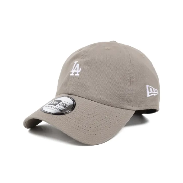 【NEW ERA】棒球帽 Casual Classic MLB 棕 白 可調式帽圍 洛杉磯道奇 LAD 老帽 帽子(NE14147988)